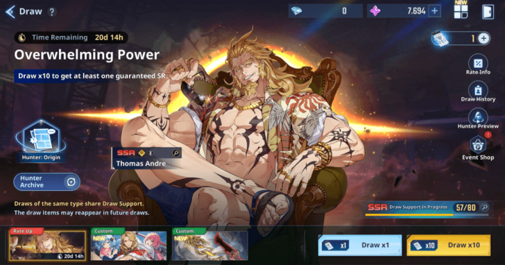 Solo Leveling Arise - Thomas Andre Banner