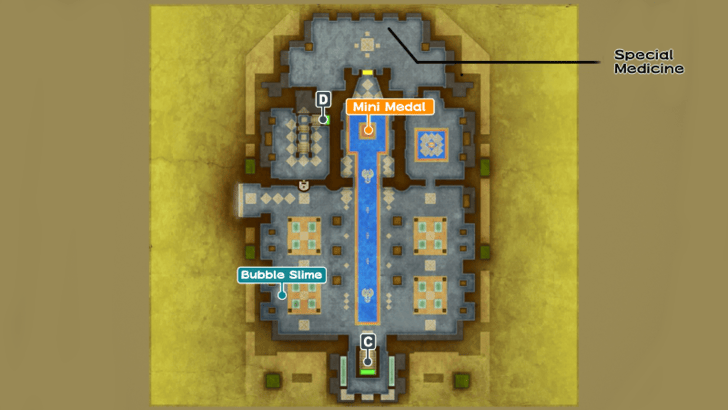 Dragon Quest 3 - Ibis Castle 2F Map Complete