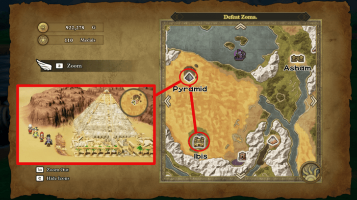 Dragon Quest 3 - How to get to Pyramid