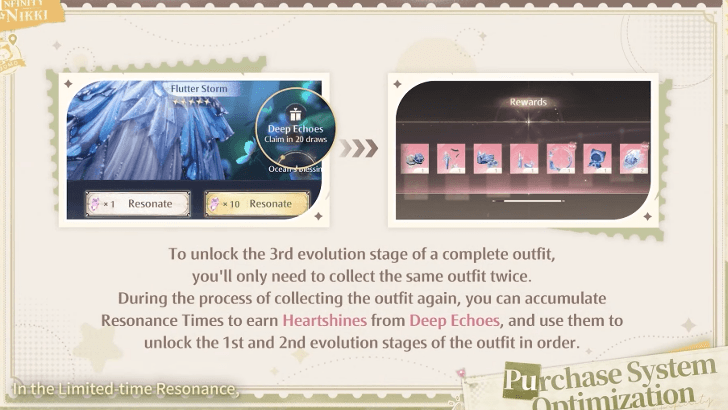 Infinity Nikki Release Livestream Summary and Details - Outfit Evolution Optimizations