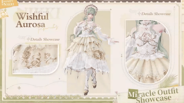 Infinity Nikki Release Livestream Summary and Details - New Miracle Outfit - Wishful Aurosa 1