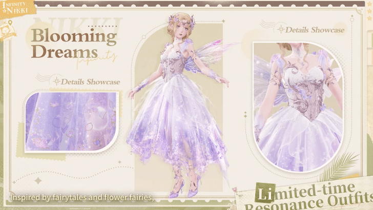 Infinity Nikki Release Livestream Summary and Details - New Limited-Time Resonance Outfits - Blooming Dreams
