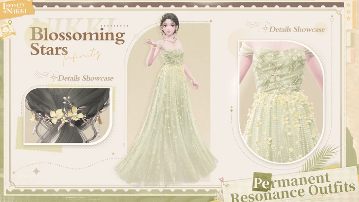 Infinity Nikki Release Livestream Summary and Details - New Permanent Resonance Outfits - Blossoming Stars