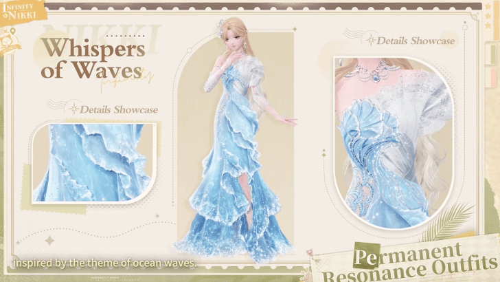 Infinity Nikki Release Livestream Summary and Details - New Permanent Resonance Outfits - Whisper of Waves