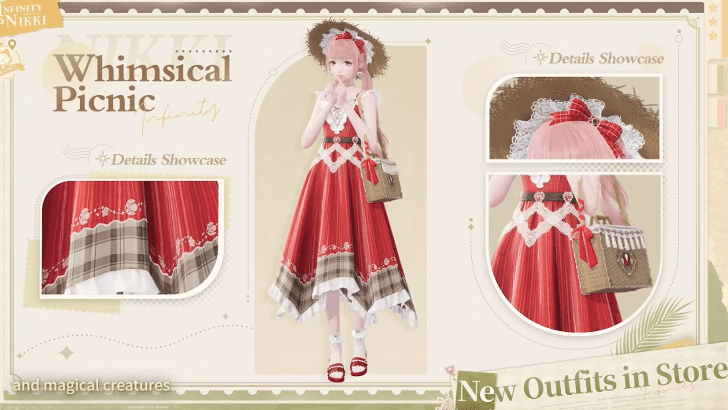 Infinity Nikki Release Livestream Summary and Details - New Outfits in Store Previews - Whimsical Picnic