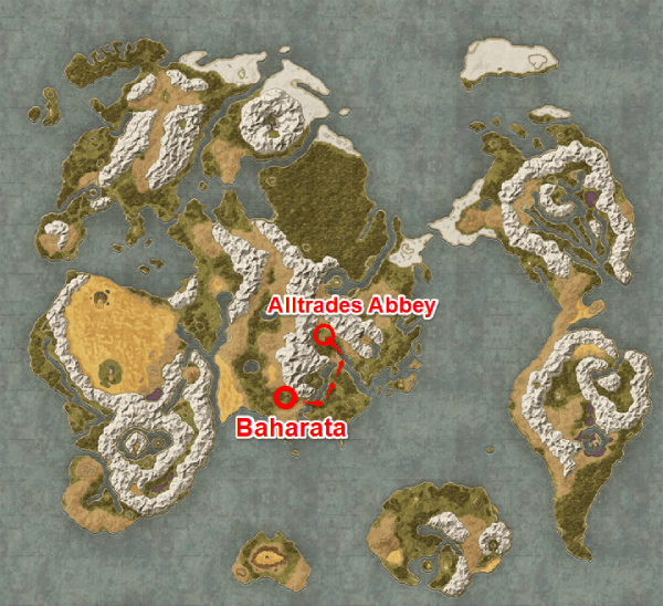 Alltrades Abbey Location