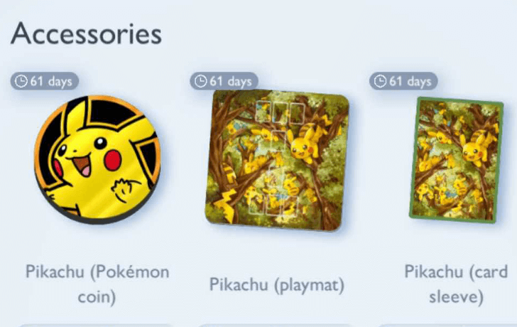 Pokemon TCG Pocket - Pikachu Accessories Premium Ticket Shop