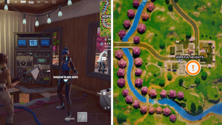 Fortnite -  Shadow Blade Hope Character Location