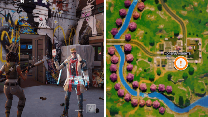 Fortnite -  Vengeance Jones Character Location
