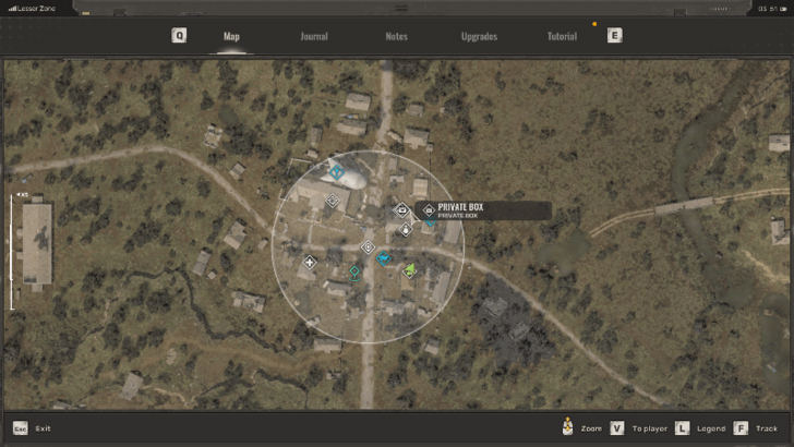 Private Box Icon Map