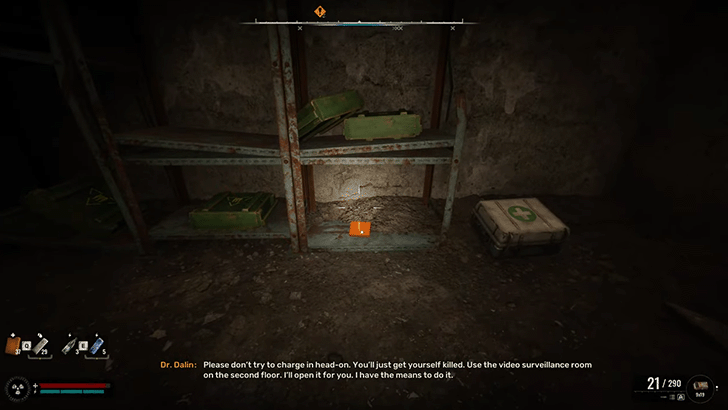 Resupply with Medkits and Bandages in the Room