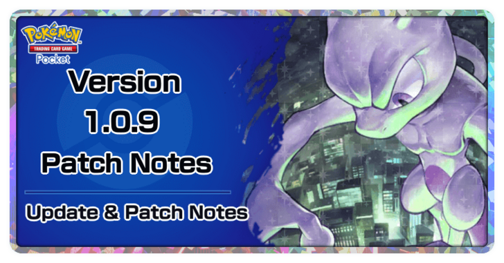 Pokemon TCG Pocket - Version 1.0.9 Patch Notes