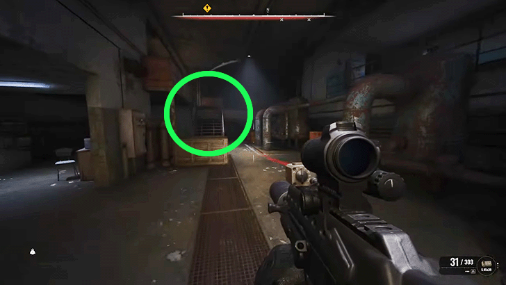 Stairs on the Other Side of Boiler Room