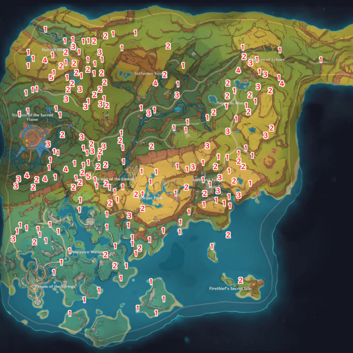 Genshin - Grainfruit Locations 1