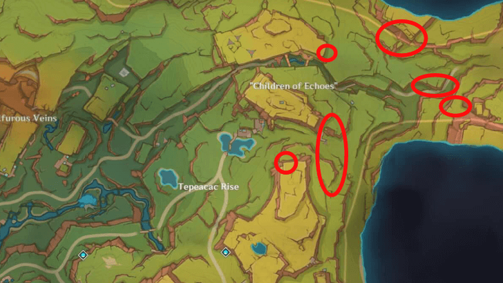 Genshin - White Chestnut Oak Wood Locations 2