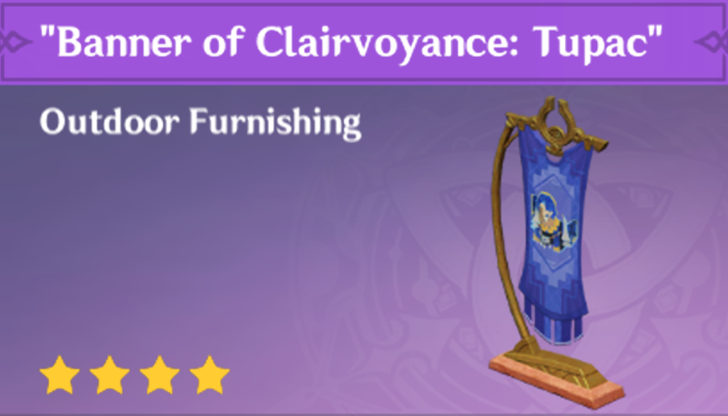 Genshin Impact - How to Get Banner of Clairvoyance - Tupac Furnishing