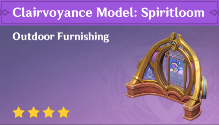 Genshin Impact - How to Get Clairvoyance Model - Spiritloom Furnishing