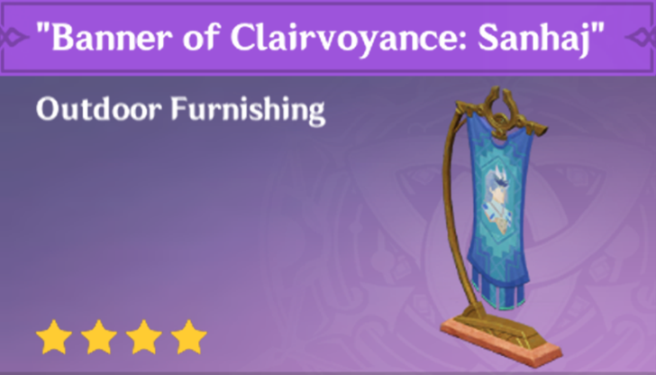 Genshin Impact - How to Get Banner of Clairvoyance - Sanhaj Furnishing