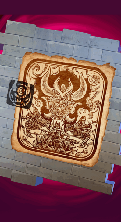 Woodblock Print Night Rose