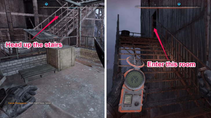 Going Up the Stairs to Activate Device