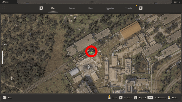 SEVA-V Suit Map Location