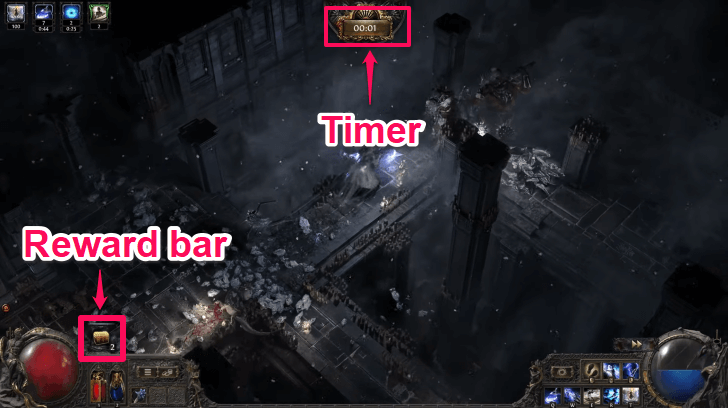 Delirium is a Timed Area-wide Event with Stronger Mobs