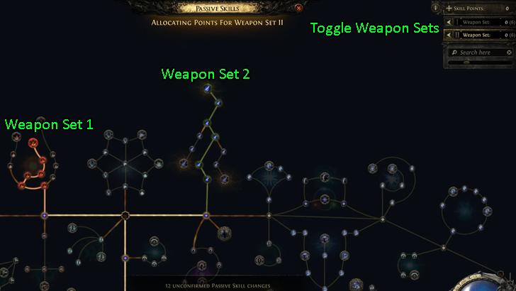 Swap Passives with Weapon Specialization Points