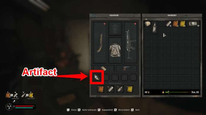 Remove Artifacts from Your Inventory