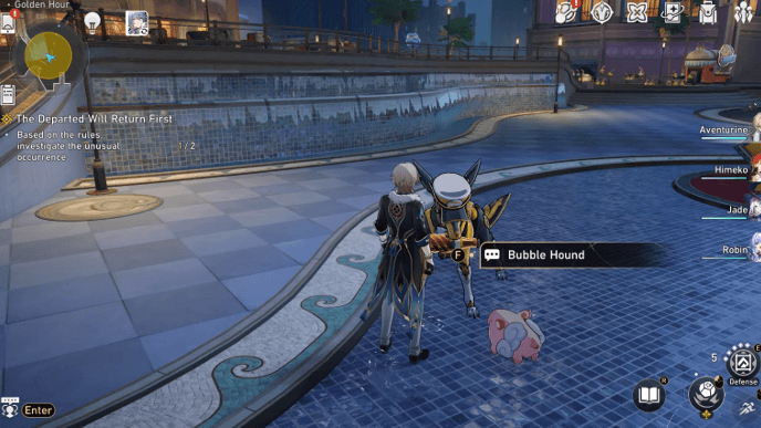 Honkai Star Rail - The Departed Will Return First Walkthrough - Talk to Bubble Hound