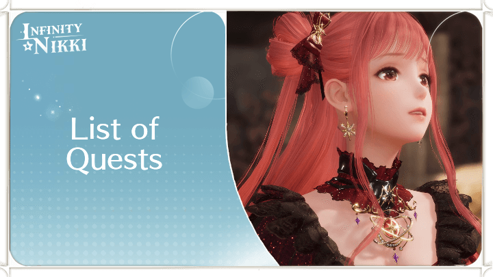 Infinity Nikki List of Quests