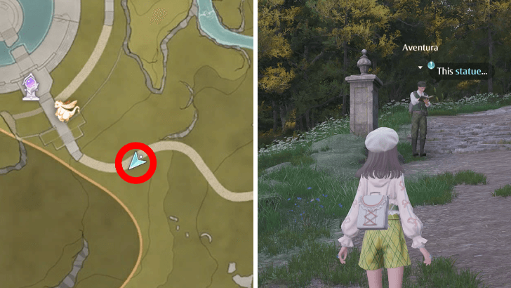 Infinity Nikki Observation: Ancient Statues Quest Location