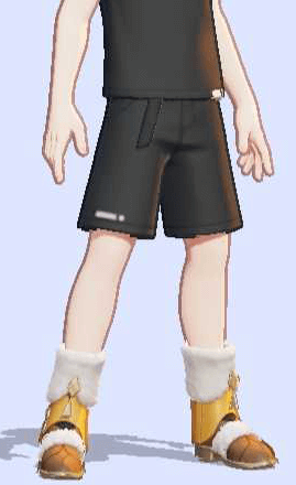 Warm Set (Lapras, Cream): Shoes Preview