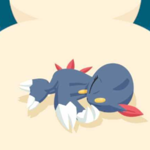Pokemon Sleep - Atop-Belly Sleep