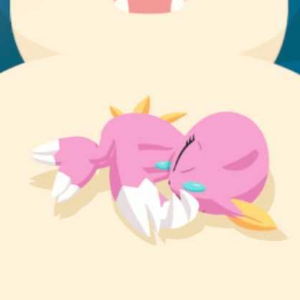 Shiny Sneasel Atop-Belly Sleep.png