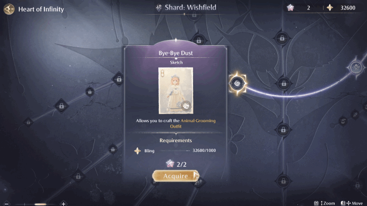 Acquire the Bye-Bye Dust Sketch in the Heart of Infinity