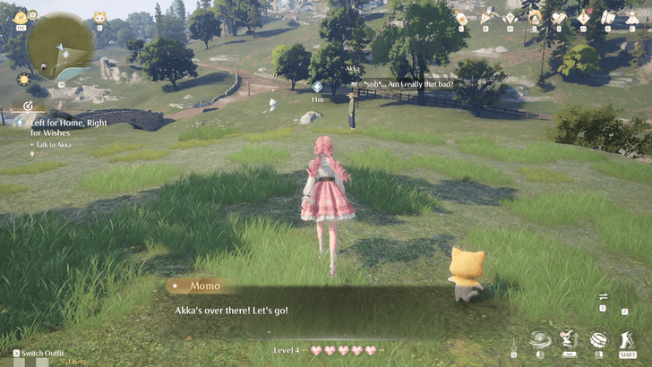 Infinity Nikki Go to the Riverside to Find Akka