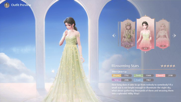 Blossoming Stars Outfit Preview