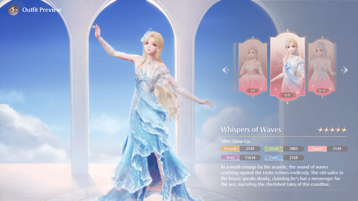Whispers of Waves Outfit Preview