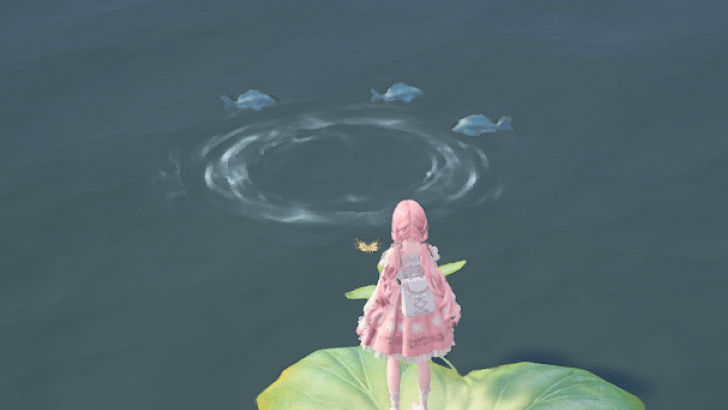 Find Fish around Ripples in the Water