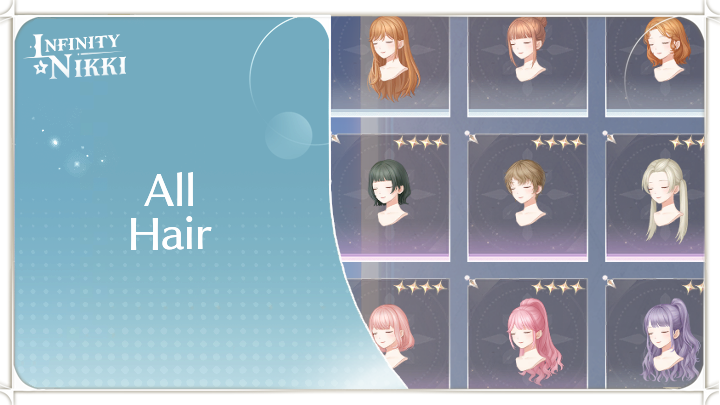Infinity Nikki - All Hair and Hairstyles
