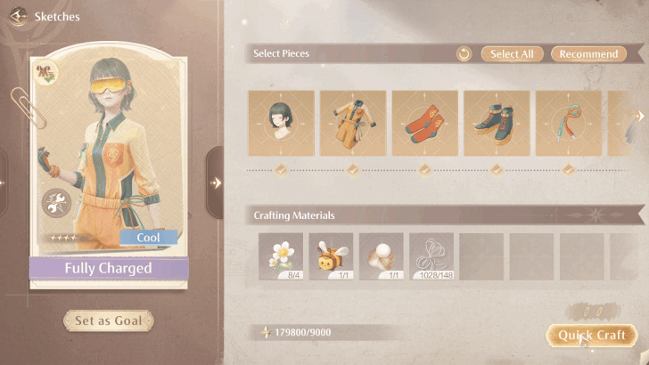 Craft the Fully Charged Outfit