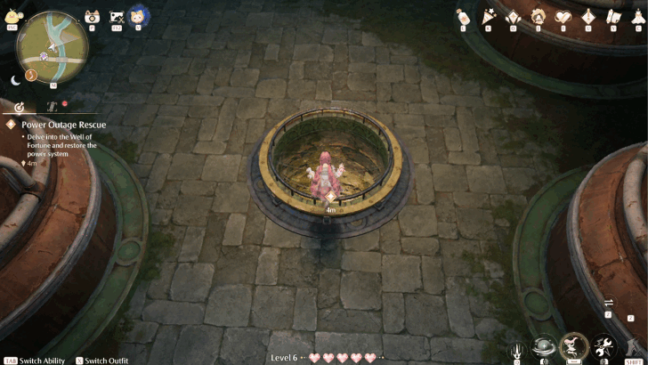 Delve into the Well of Fortune and Restore the Power System