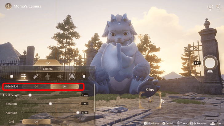 Infinity Nikki Help Kilo Take a Pictuer With Chirpy.png