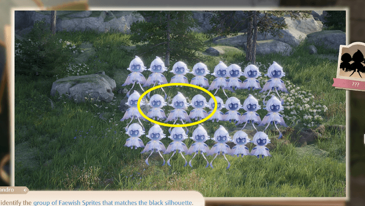 Photo Investigation - Faewish Sprite Group Quest Guide - Find the Group of Three Faewish Sprites