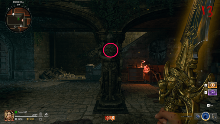 Caliburn Sword Statue