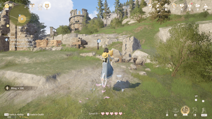 Infinity Nikki Go to Relic Hill and Find Randall the Sheep