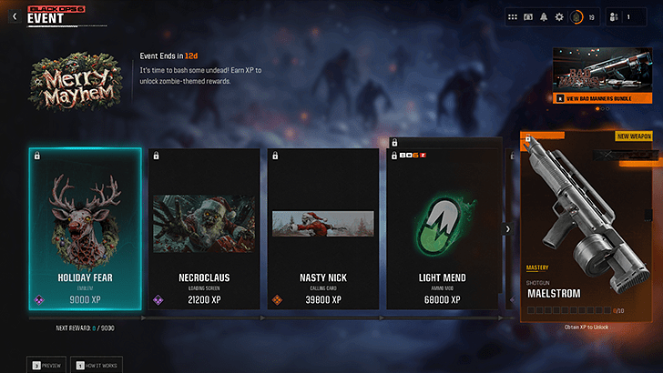 Participate in Merry Mayhem Event