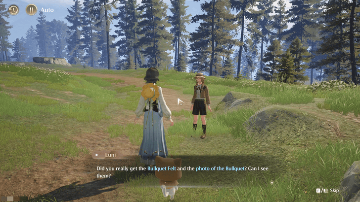 Infinity Nikki Give the Picture and Materials to Luni