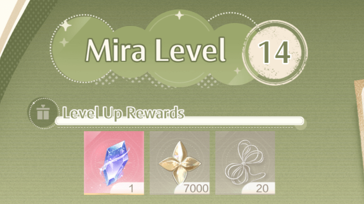 Resonite Crystal as a Mira Level Reward