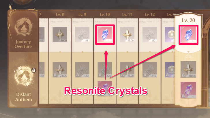 Resonite Crystal as a Mira Journey Reward